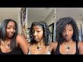 watch my hair revert from straight to curly + dyeing my natural hair jet black