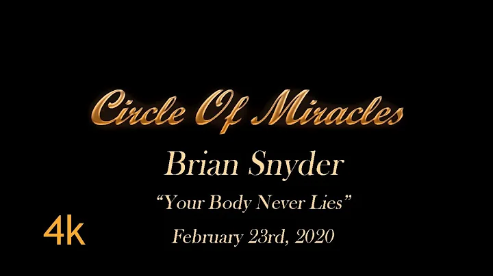 Brian Snyder speaking at Circle of Miracles