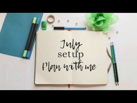 PLAN WITH ME ||JULY 2022 BULLET JOURNAL SETUP ||~THE LITTLE MERMAID THEME??‍♀️