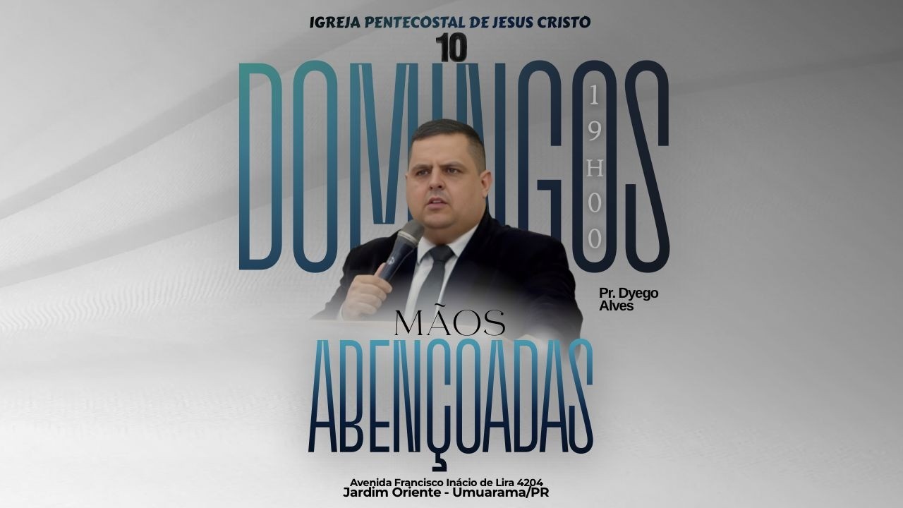 CULTO  AO VIVO I DOMINGO DA FAMILIA I PR. DYEGO ALVES I IPJC UMUARAMA 08/03/2026