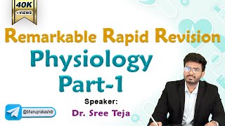 Physiology Rapid Revision : Remarkable Rapid Revision series FMGE and NEET PG