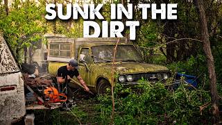 SUNKIN Datsun, 30 years in a FLOOD PLAIN. Will it RUN and DRIVE again?