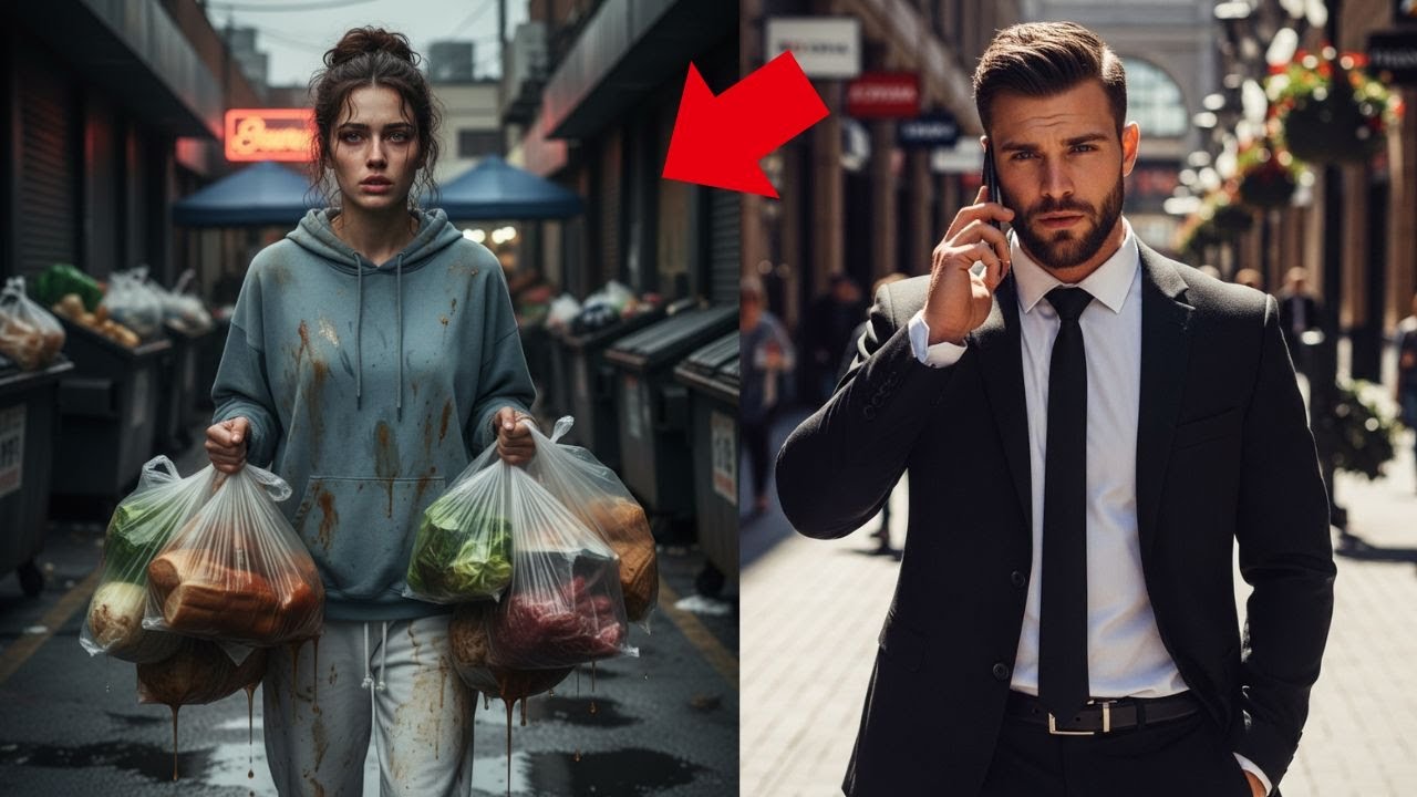 ELA CARREGAVA SACOS DE RESTOS DE MERCADO… SEM SABER QUE O DONO ERA UM MILIONÁRIO!