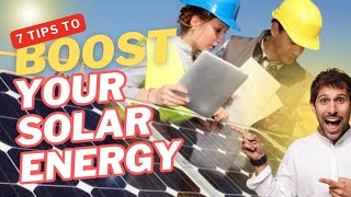 Check 7 Tips before going to set Solar Panels