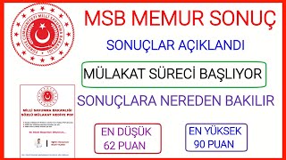 Mi̇lli̇ Savunma Bakanliği Memur Alimi Sonuç Duyurusumsb Sonuçlara Nasil Bakilir Msb Mülakat Hazirliği