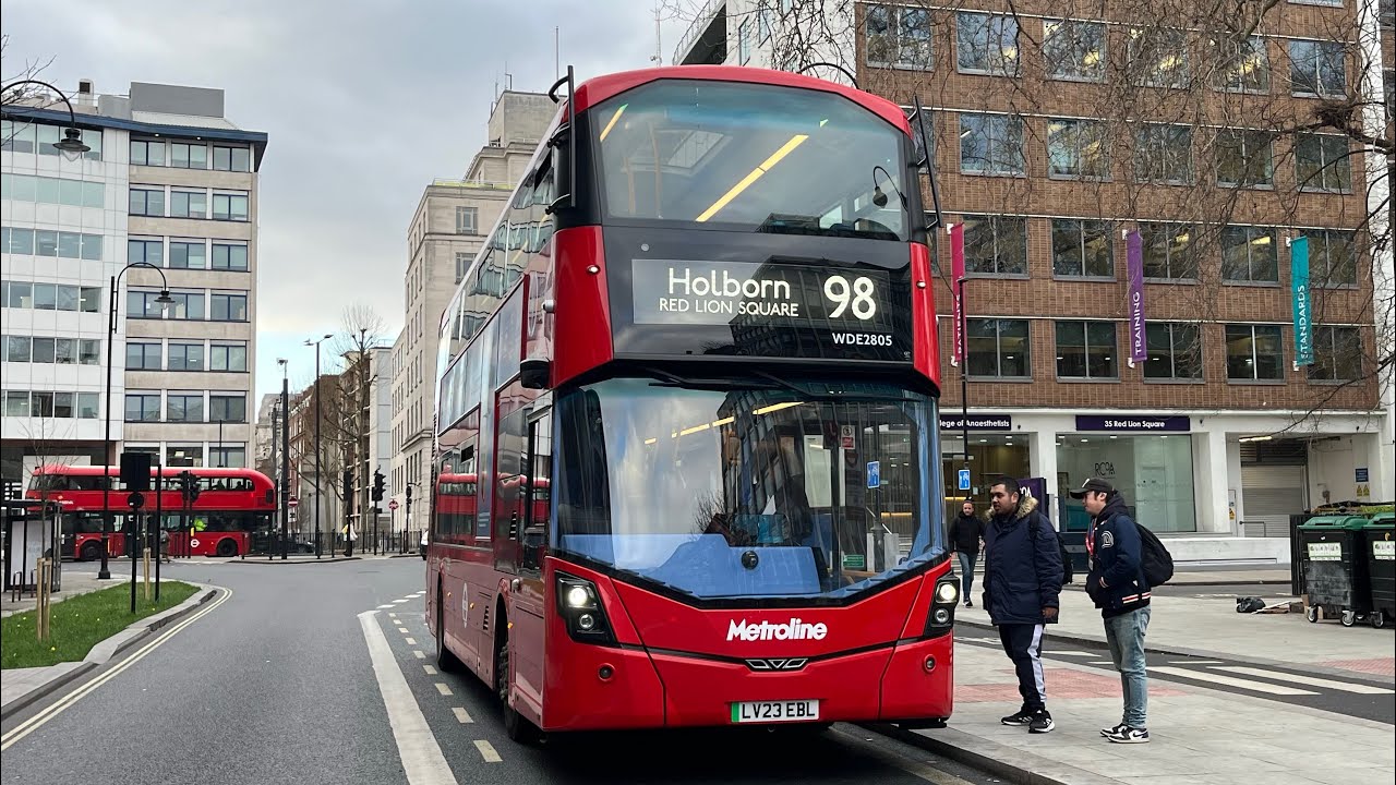 *First Time + Temporary Allocation* Journey on the London Bus Route 98 | Electroliner WDE2805LV23EBL