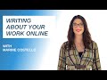 Top Tips for Artists: How to confidently write about your art