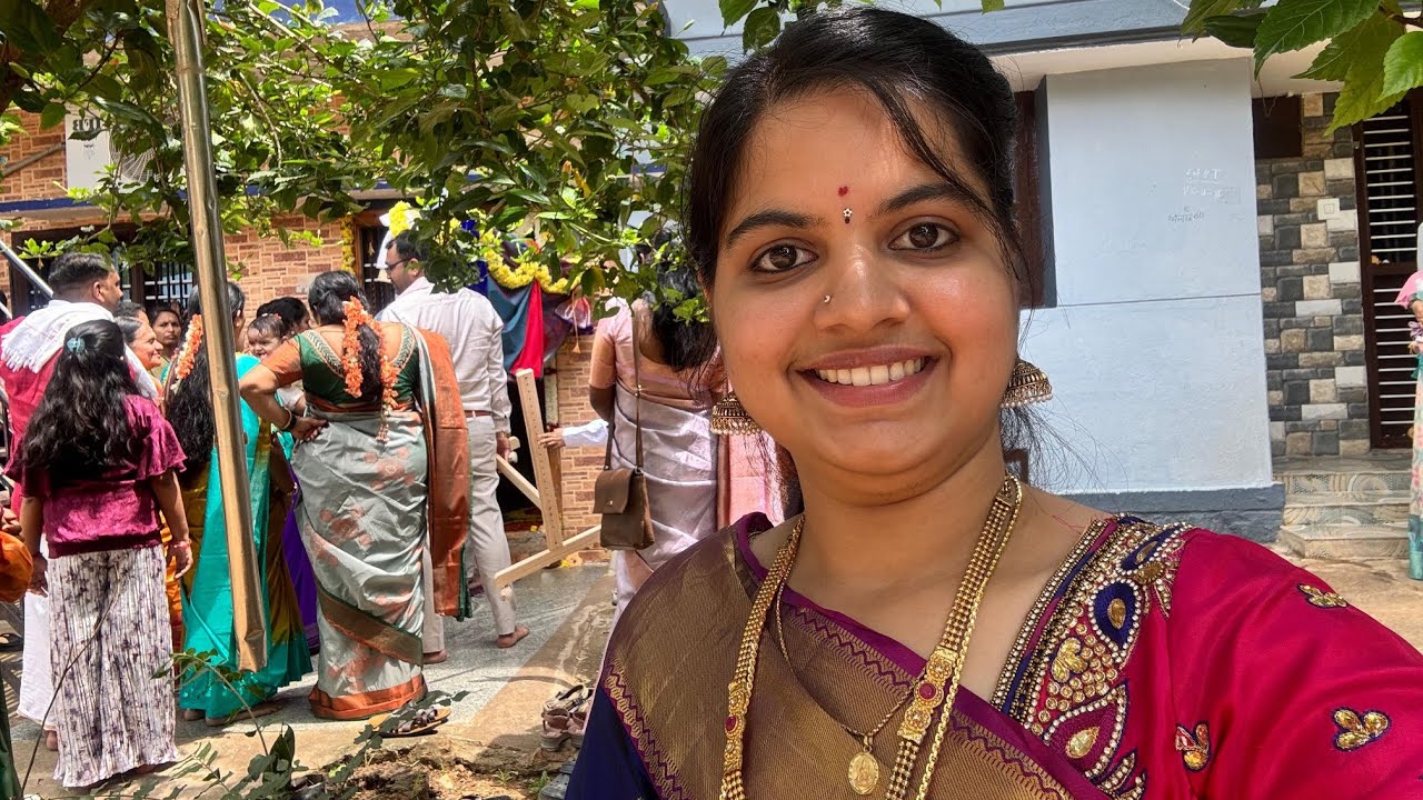 ನಾಮಕರಣ ಸಂಭ್ರಮ🎉👣NAMING CEREMONY of LITTLE PRINCESS✨ಮಾಮನ ಮಗಳು💕🧿#function #daughter #love @RamithaC-b 