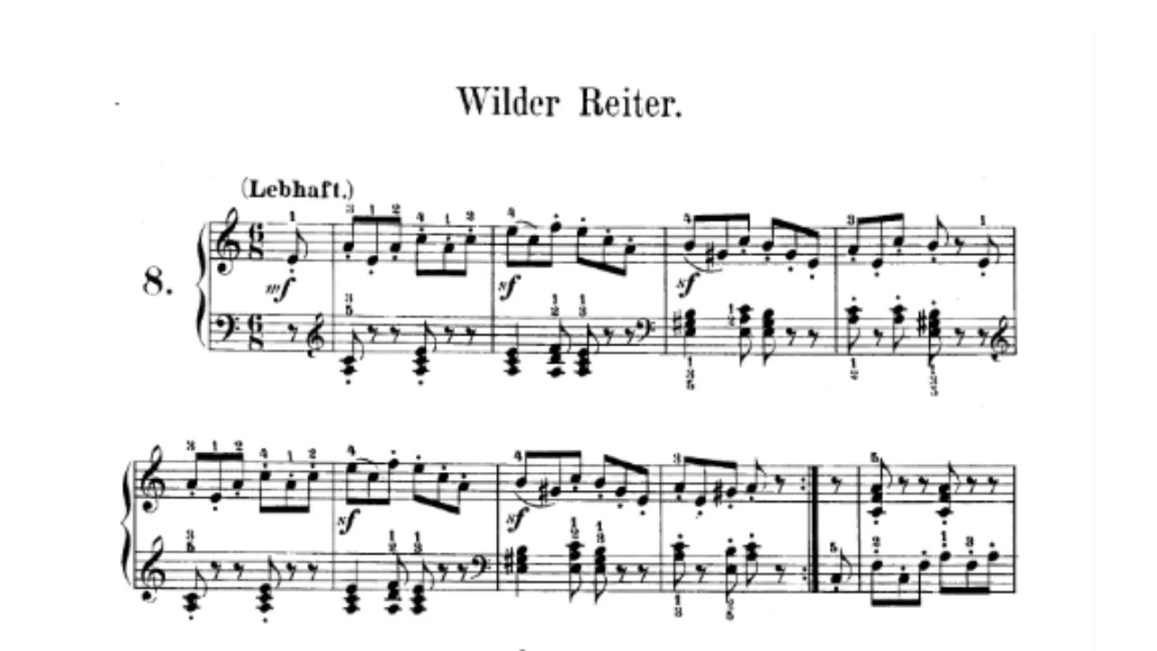 Schumann Album für die Jugend no.1-17 , op.68 - YouTube