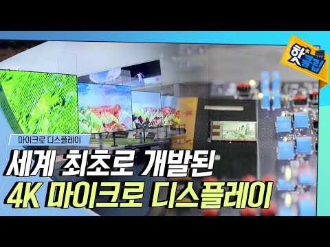 [핫클립] 세계 최초로 개발된 4K 해상도 <strong>마이크로</strong> 디스플레이 / YTN <strong>사이언스</strong>