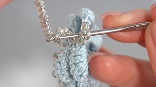 Gorgeous Crochet Flower with Sparkling Seed Beads/DEMO Version