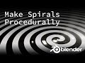 Make a Spiral in Under 5 Minutes Using Nodes || Blender 2.82