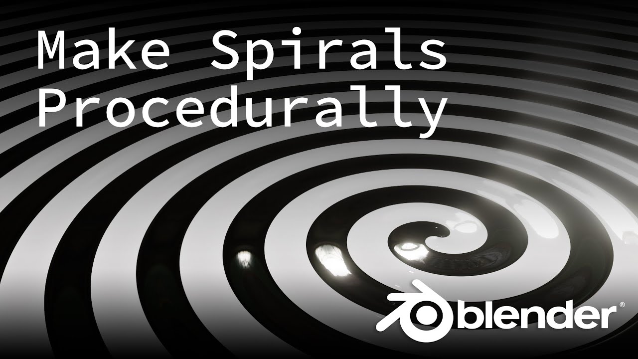 Make a Spiral in Under 5 Minutes Using Nodes || Blender 2.82 - YouTube