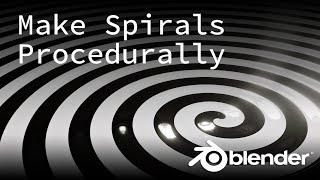 Make a Spiral in Under 5 Minutes Using Nodes || Blender 2.82