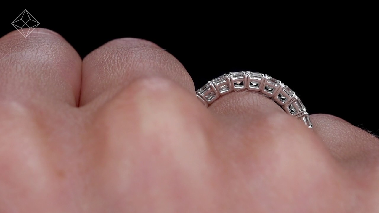 Hg69 Platinum Francesca Emerald Cut Diamond Eternity Ring You Hg69 Platinum Francesca Emerald Cut Diamond Eternity Ring