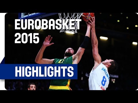 Italy v Lithuania - Quarter Final - Game Highlights - EuroBasket 2015