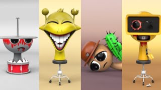 Crazy Sprunki Characters In Tiles Hop Rhythm Challenge