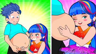 What If THE PRINCE is PREGNANT?! Fake or Real Pregnancy! | Poor Princess Life Animation