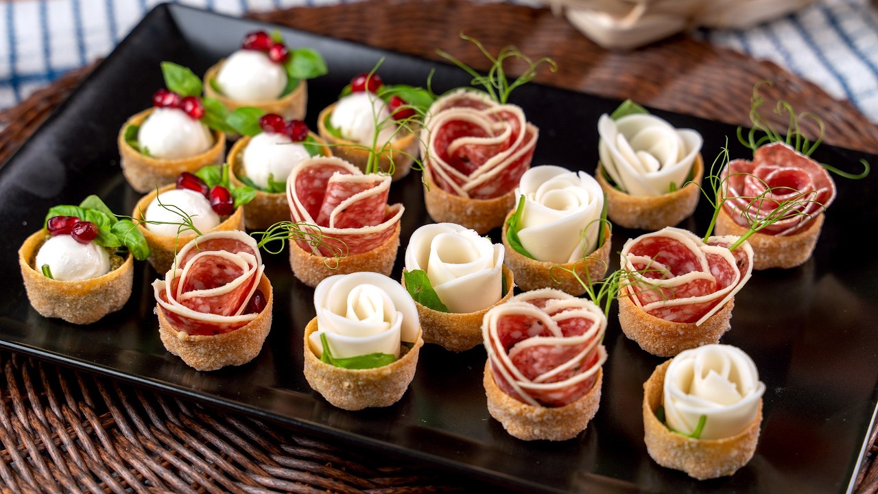 Быстрые и элегантные мини-закуски-крустады для вечеринки