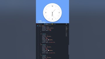 Working Analog Clock ⌚ CSS & Javascript #shorts #css #html #code #programming #coding