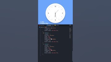 Working Analog Clock ⌚ CSS & Javascript #shorts #css #html #code #programming #coding
