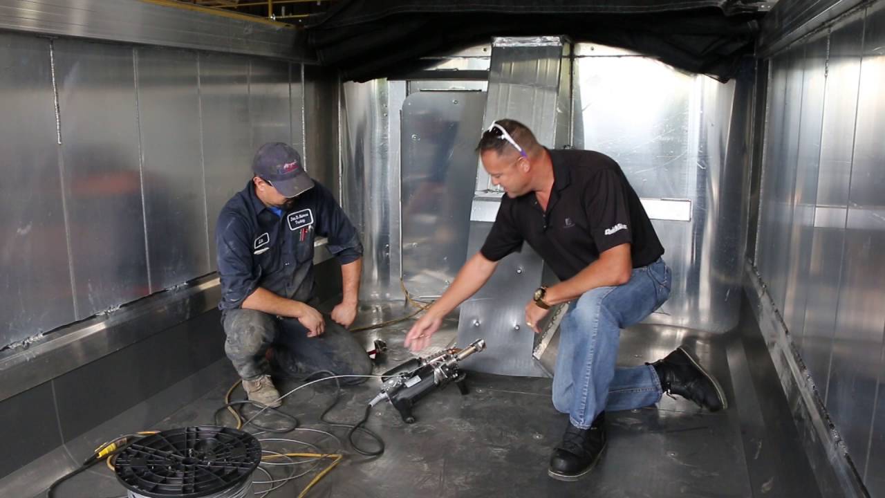How to weld HMW to UHMW plastic on dump truck liners! YouTube