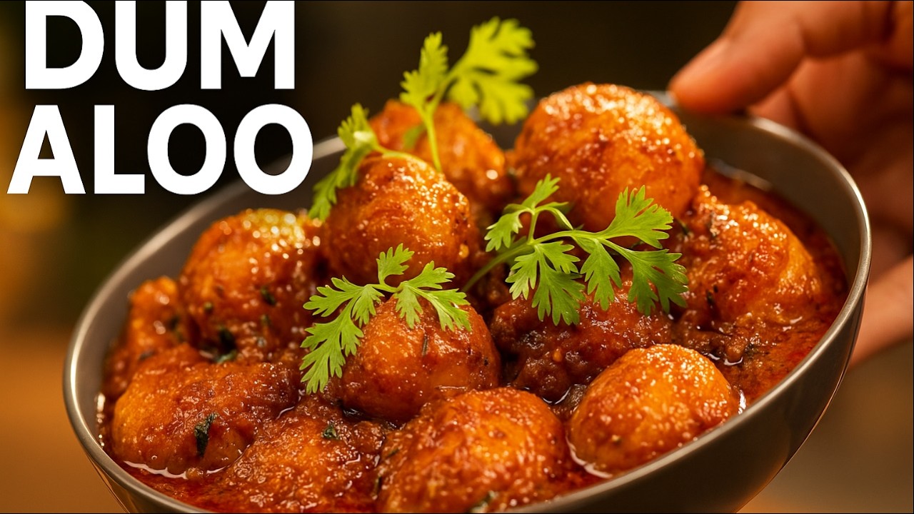 स्वादिष्ट दम आलू बनाने का एकदम आसान तरीका। Halwai Style Dum Aloo | Rasoiyaa