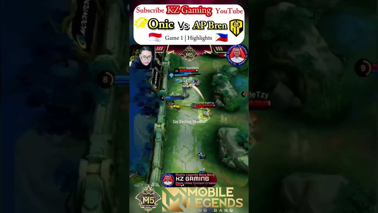 M5 Onic Vs AP Bren [ Game 1 | Highlights ] 