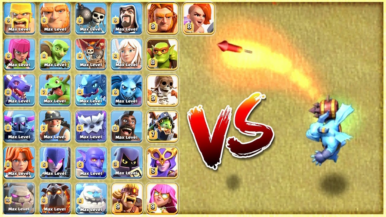 SUPER MINION VS ALL TROOPS💥 1v1 !! CLASH OF CLANS........ YouTube