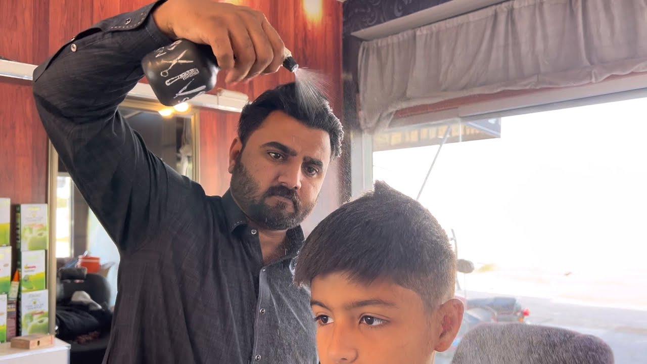 Kid Fade Haircut ASMR | Clean USA Flat Style With Soft Talk