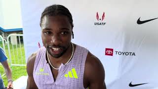 Noah Lyles says he pulled up due to cramp at 2026 US champs