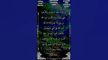 إن الله له ملك السماوات والأرض سورة التوبة بدر التركي 