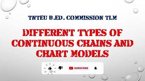 TNTEU B.Ed. II year Commission Different Types of Continuous Chains and Chart Models