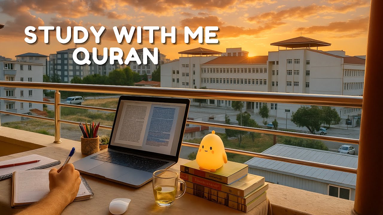 3-Hour Study With Me | Quran recitation | Study with me quran | pomodoro 50/10 | Study With Anwar