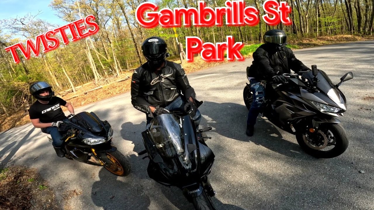 RIDE THROUGH GAMBRILLS STATE PARK KAWASAKI ZX6R PART 2 YouTube