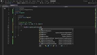 For loop with multiple variables and nested for loops in C#
