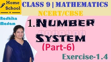1.Number System | Part-6| Class 9|Mathematics |Exercise-1.4 |NCERT / CBSE