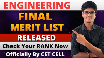 Engineering Final Merit List Declared | Check Your Final Rank Now