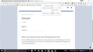 Translate a Form to another language