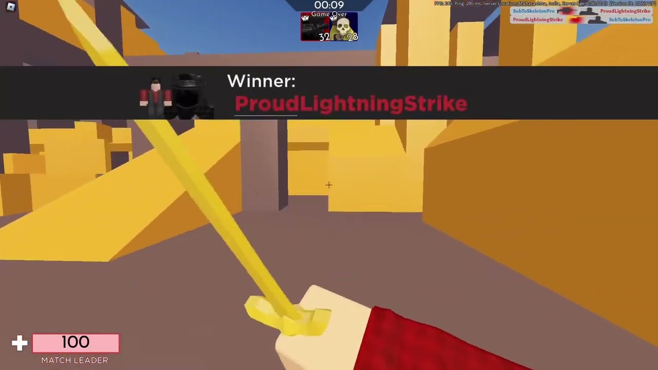 1v1 with skeleton pro