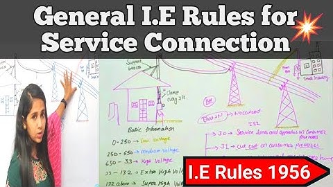 EE-303 Lect 26/Service Connection//IE Rules 1956//General IE Rules for Service Connection|/