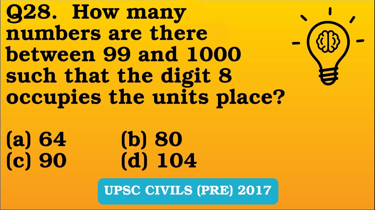 Q28 2017 How Many Numbers Are There Between 99 And 1000 Such That The Q28 2017 How Many Numbers Are There Between 99 And 1000 Such That The