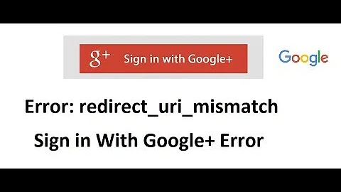 Error redirect uri mismatch