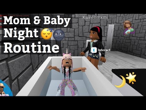 Roblox Bloxburg Mom Baby Night Routine By Comfysunday - weirdest job ever roblox mcdonaldsville