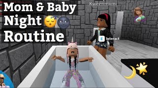 Roblox Bloxburg Mom Baby Night Routine By Comfysunday - bloxburg mother of 4 kids we went on a family outing roblox