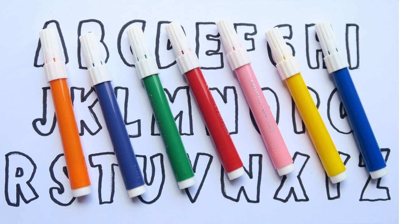 Aprender as Letras do Alfabeto | Como Alfabetizar na Educação Infantil pintando. #alfabeto