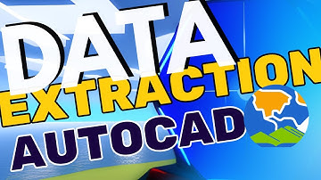 Data Extraction AutoCAD: Como Usar? 🏗️📊🖥️📊 #ad33geo #autocad