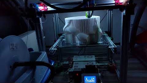 Printing Storm Trooper Helmet, timelapse 7 days.
