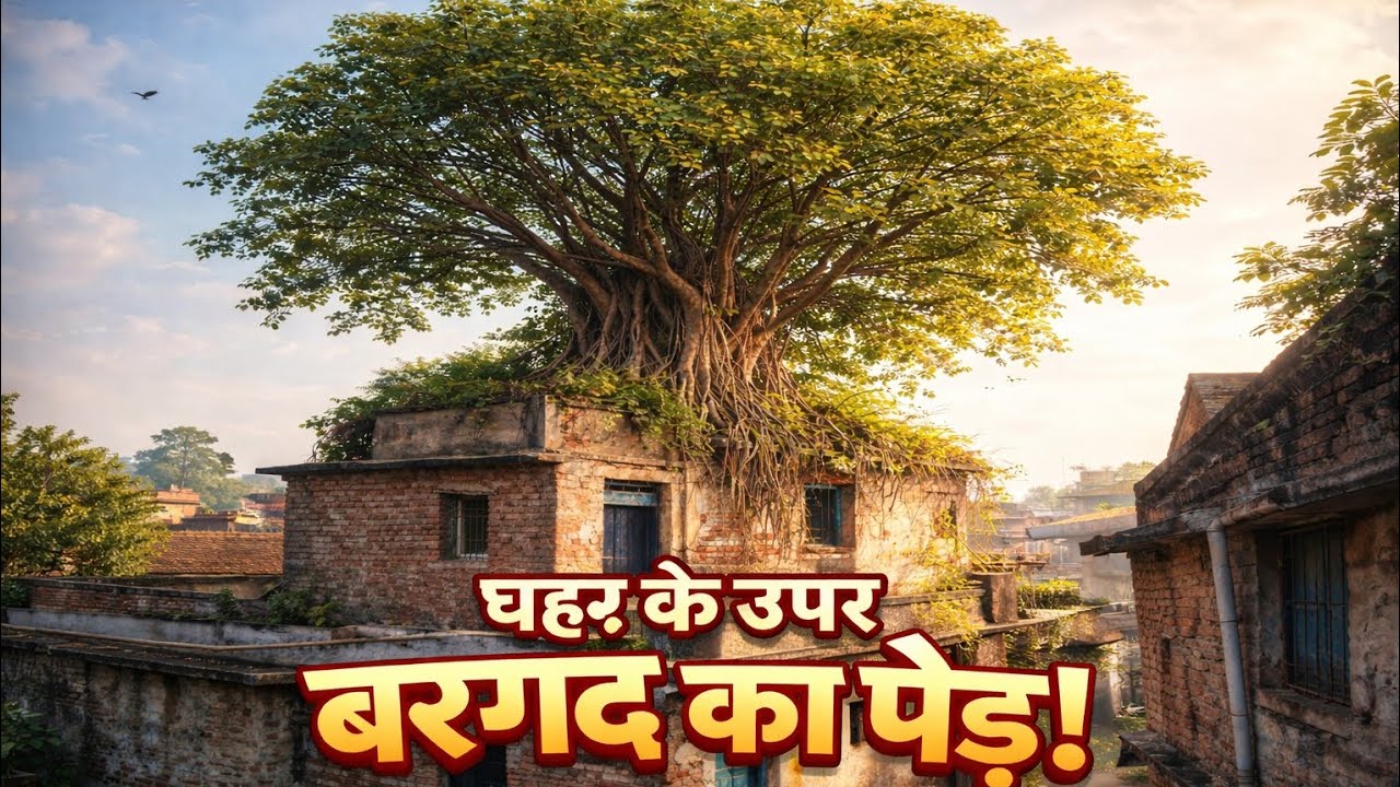घर के ऊपर उग आया बरगद का पेड़ 🌳 | पूरा सच और कहानी | 10 मिनट का Vlog