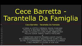 Video thumbnail of "A tarantella i da famijjia karaoke"